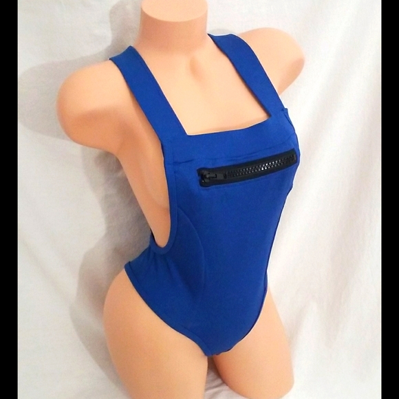 MINIMALE ANIMALE Blue ribbed one-piece swim - Picture 3 of 4